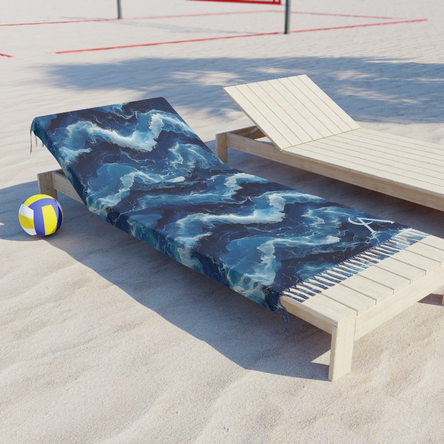 Wave Pattern Beach Blanket