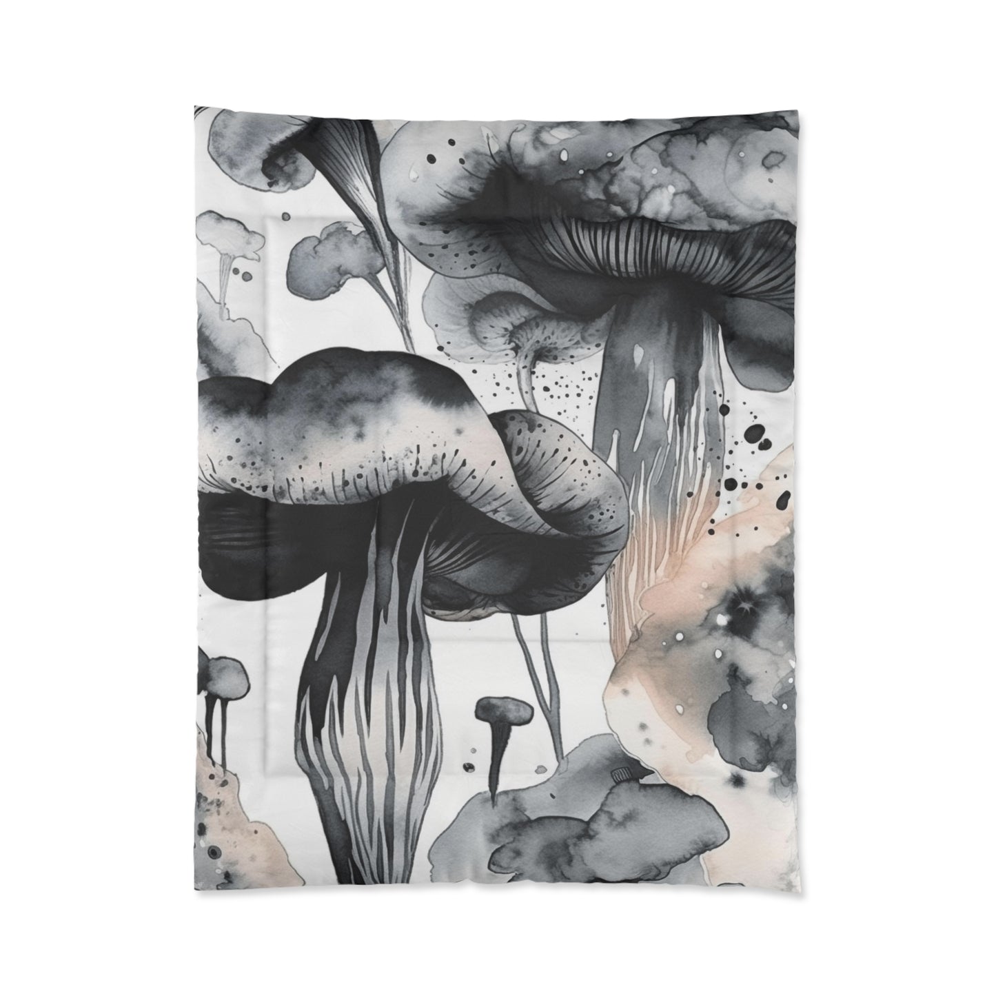 Mystic Mushroom White Comforter