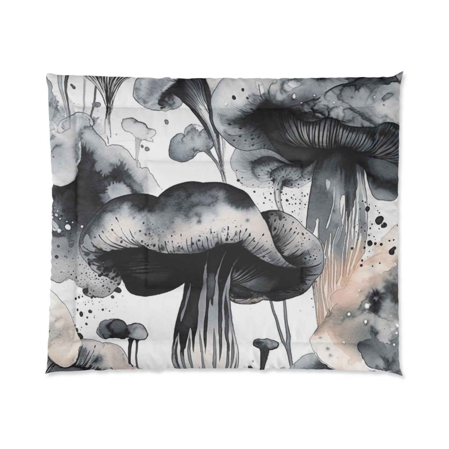 Mystic Mushroom White Comforter