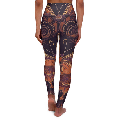 Paisley Butterfly Yoga Leggings