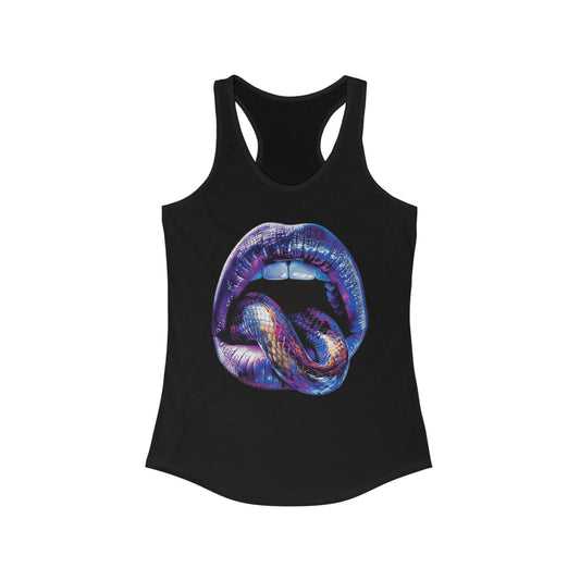 Serpent Tongue Black Tank Top