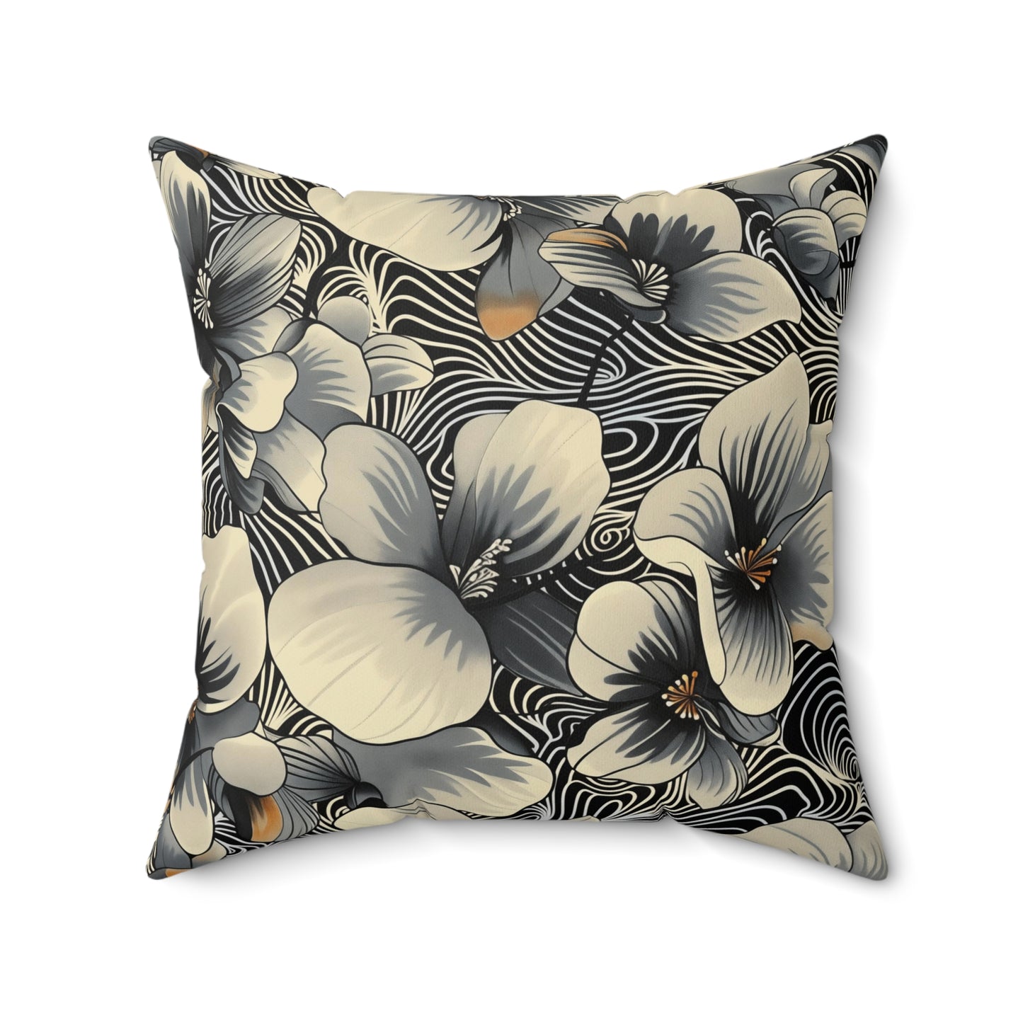 Dizzy Dreams Floral Square Pillow