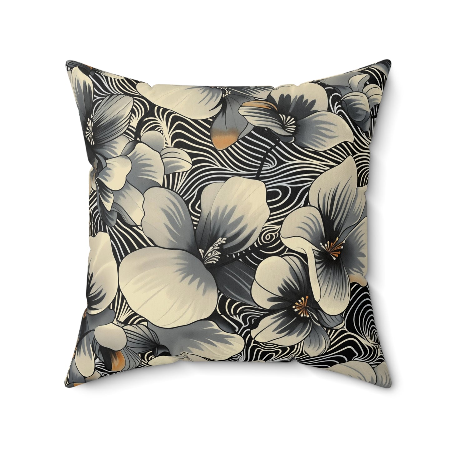 Dizzy Dreams Floral Square Pillow