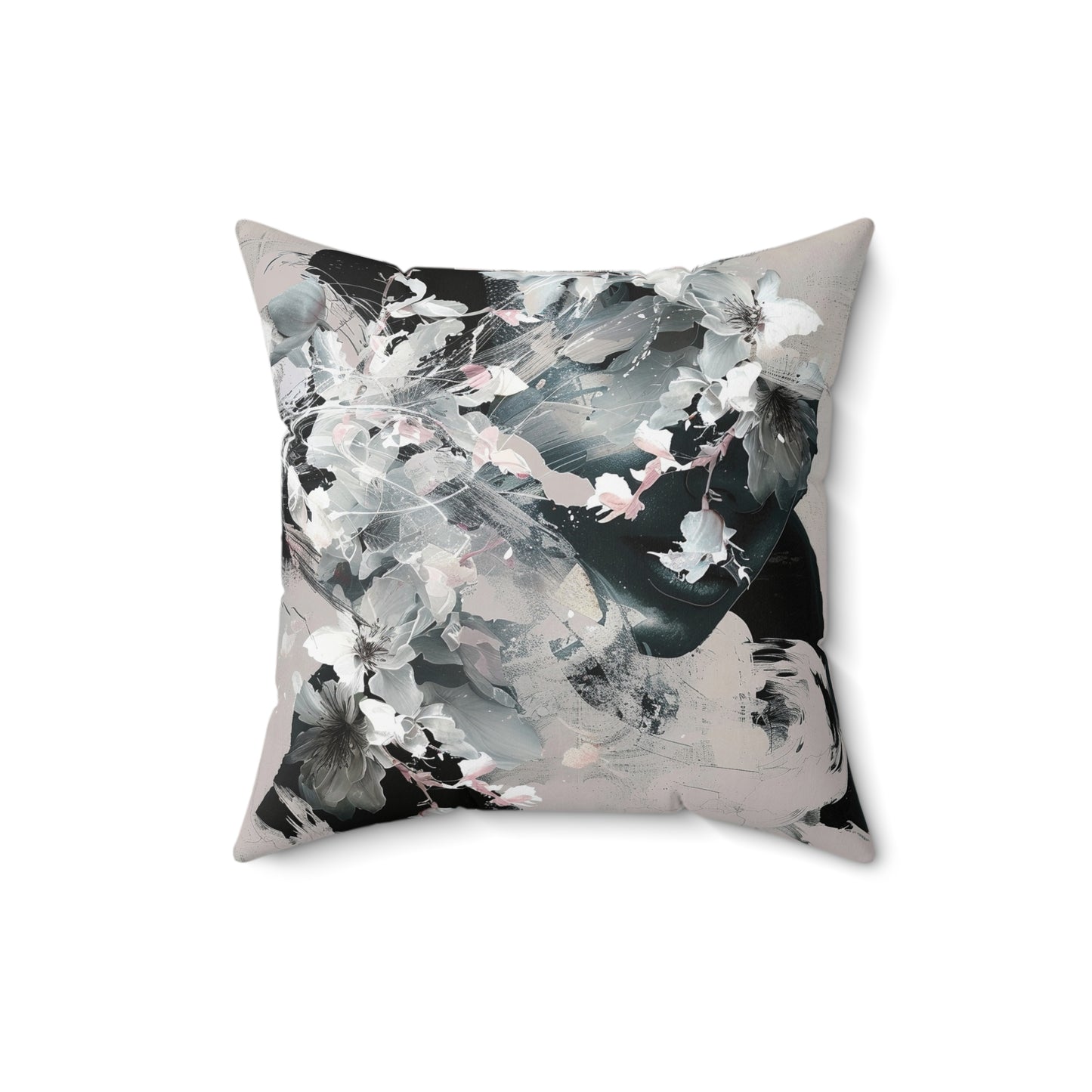 Painted Bloom Square Pillow