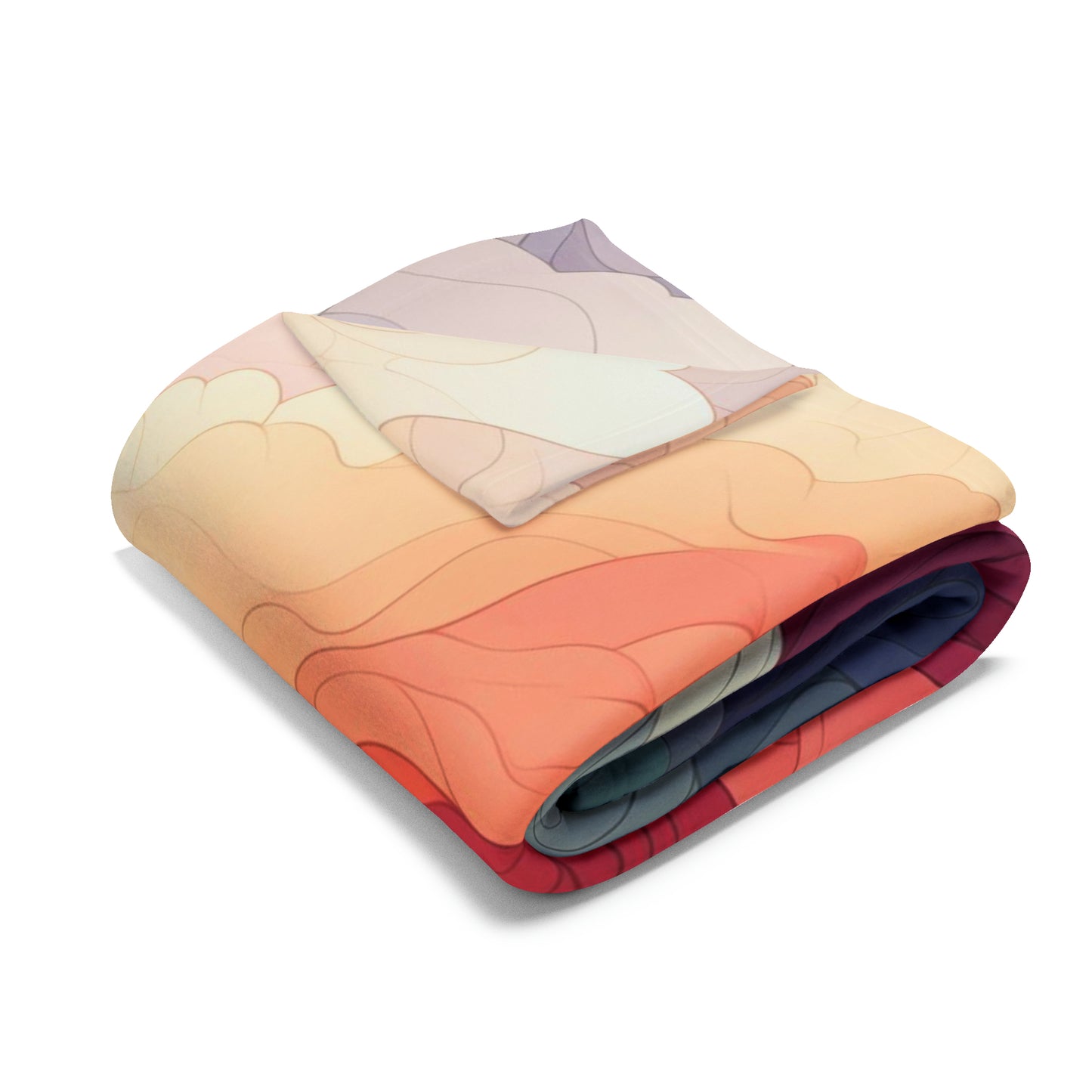 Rainbow Clouds Arctic Fleece Blanket