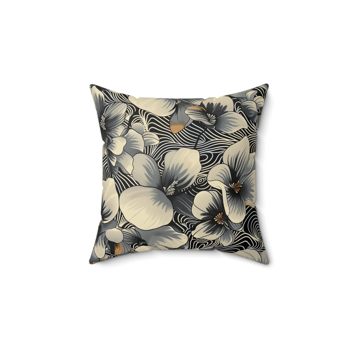 Dizzy Dreams Floral Square Pillow