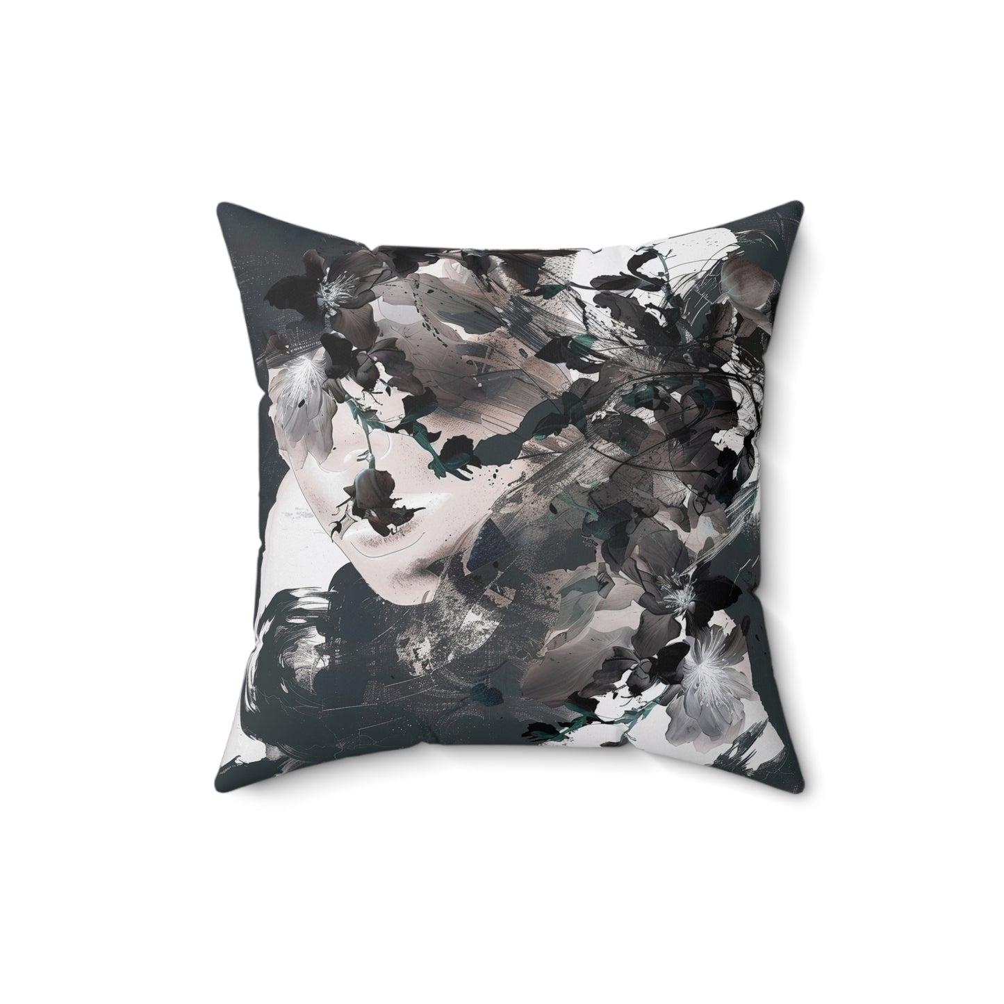 Painted Bloom Square Pillow