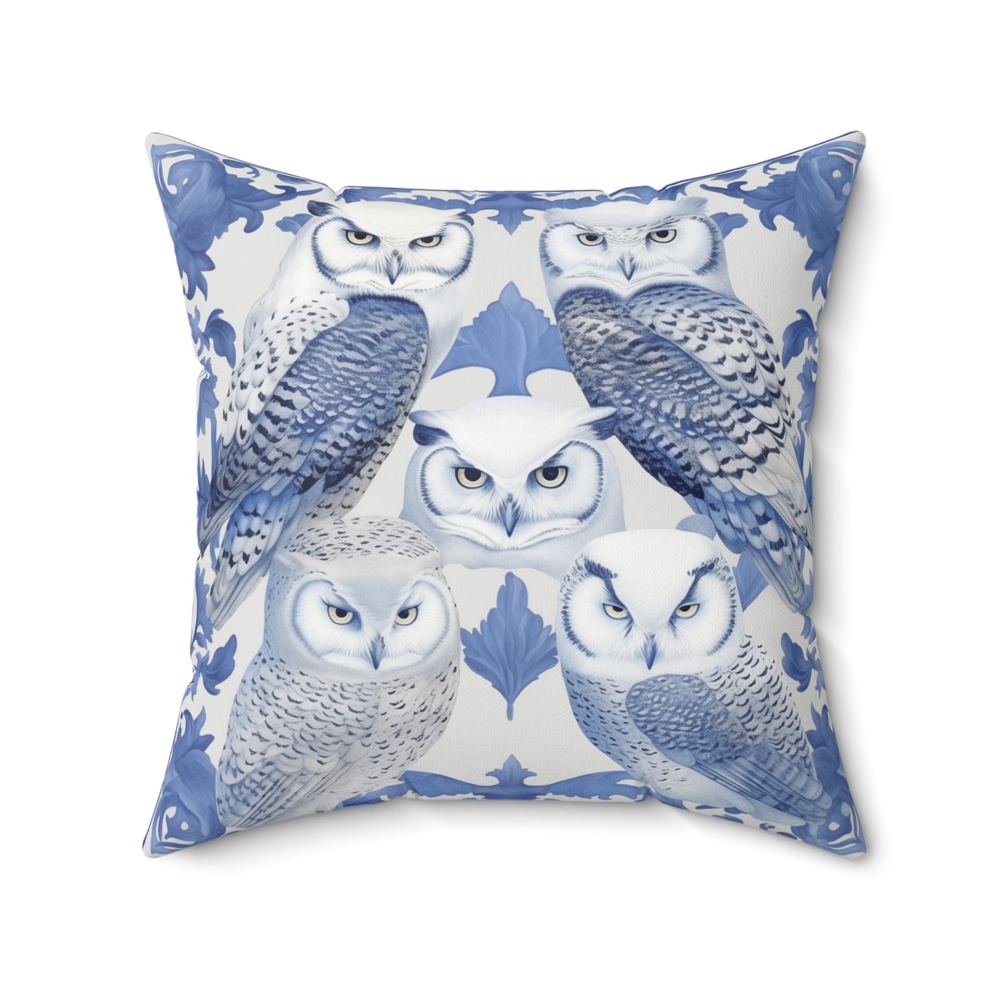 Majestic Owls Square Pillow