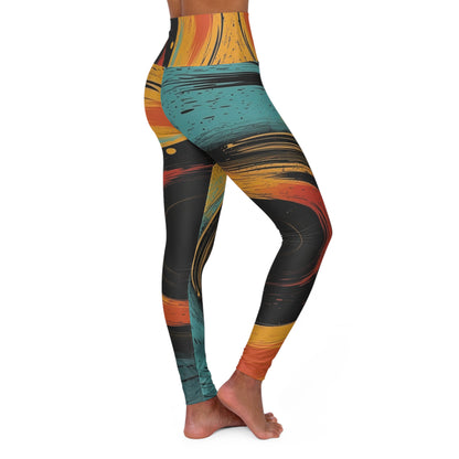 Solar Swirl Hot Yoga Leggings