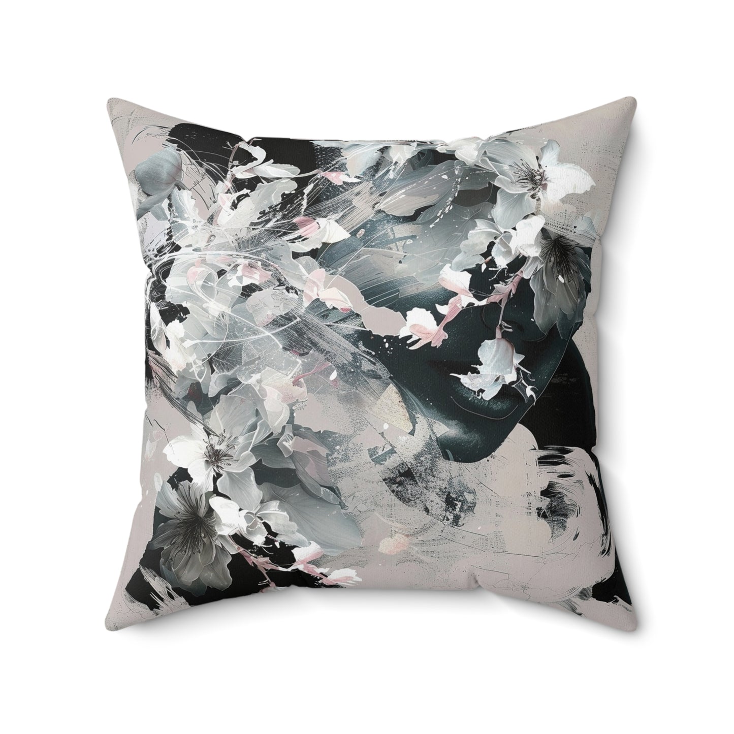 Painted Bloom Square Pillow