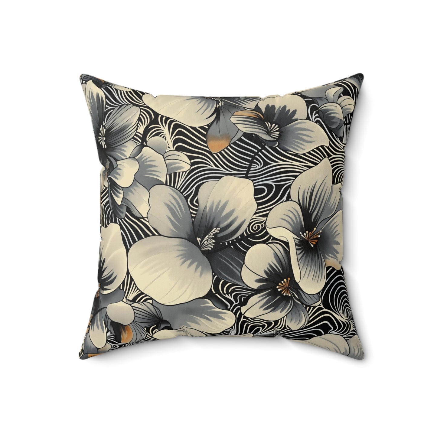 Dizzy Dreams Floral Square Pillow