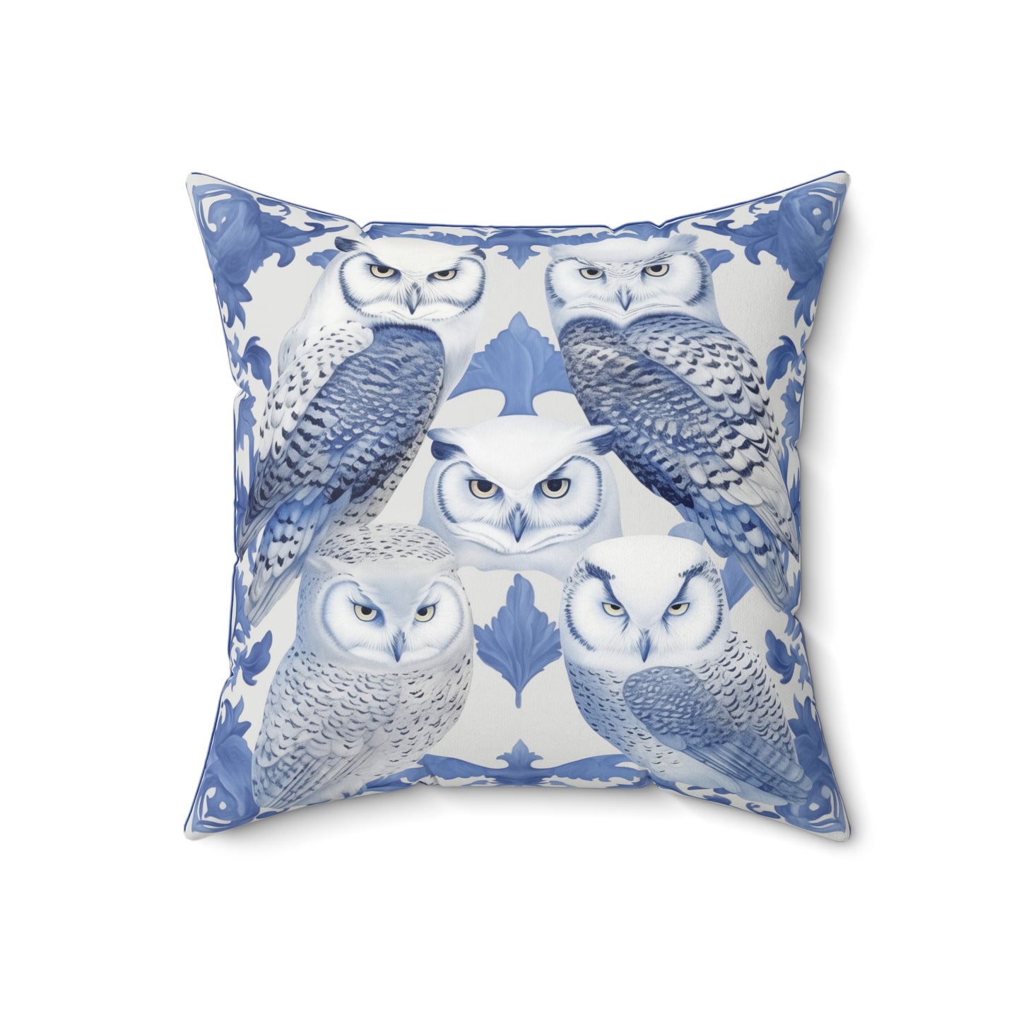 Majestic Owls Square Pillow