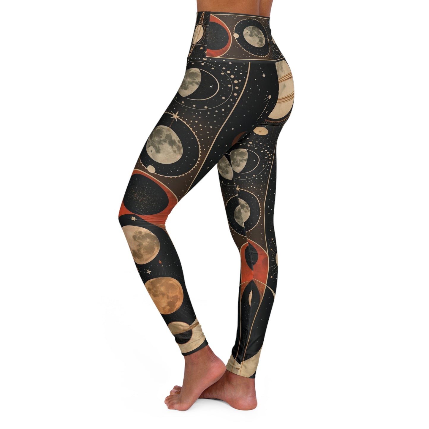 High Waisted Yoga Leggings (AOP)