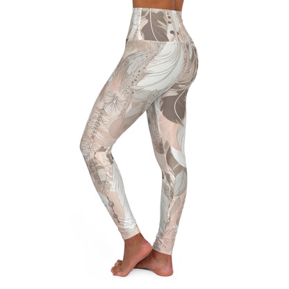 Boho Feather Yoga Leggings