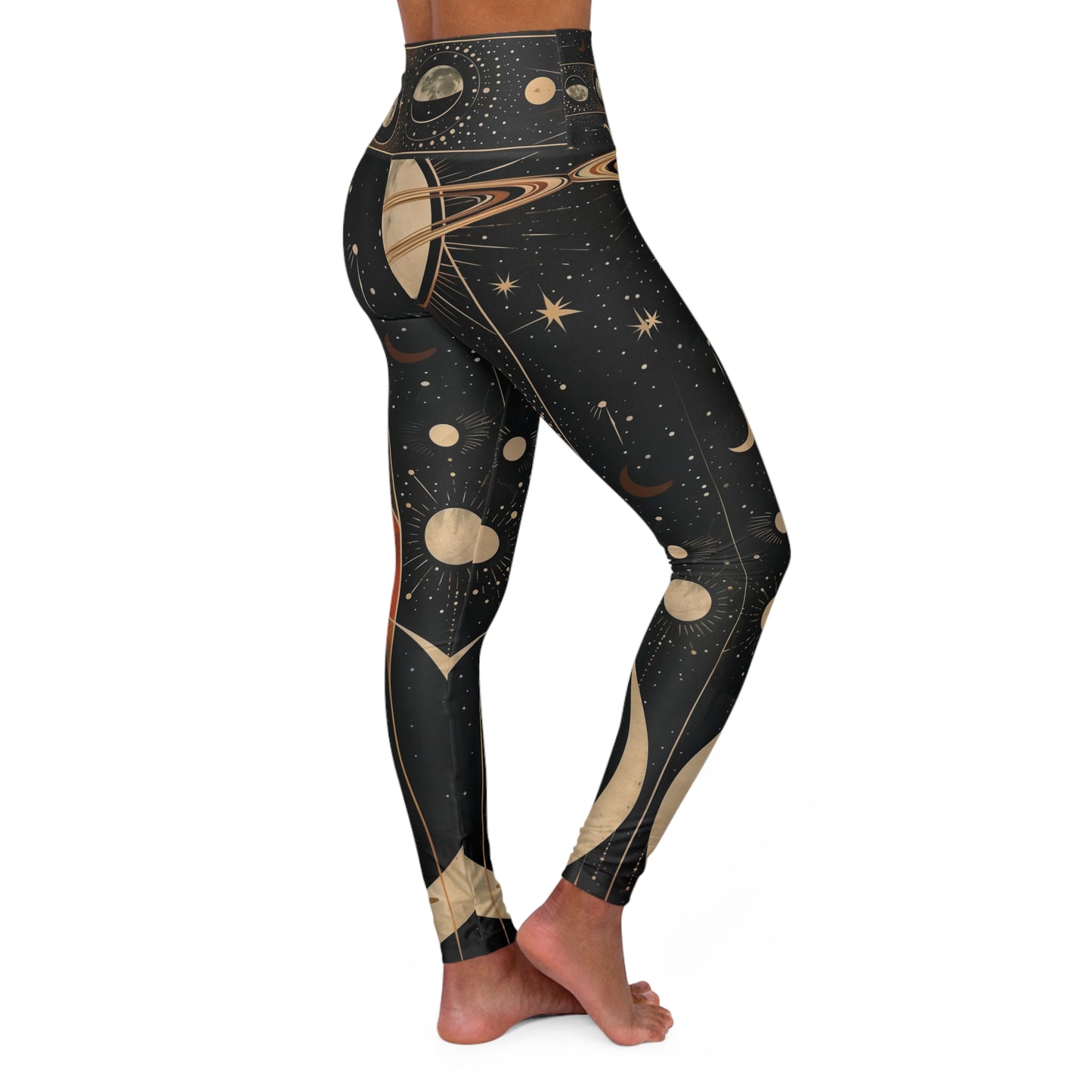 High Waisted Yoga Leggings (AOP)