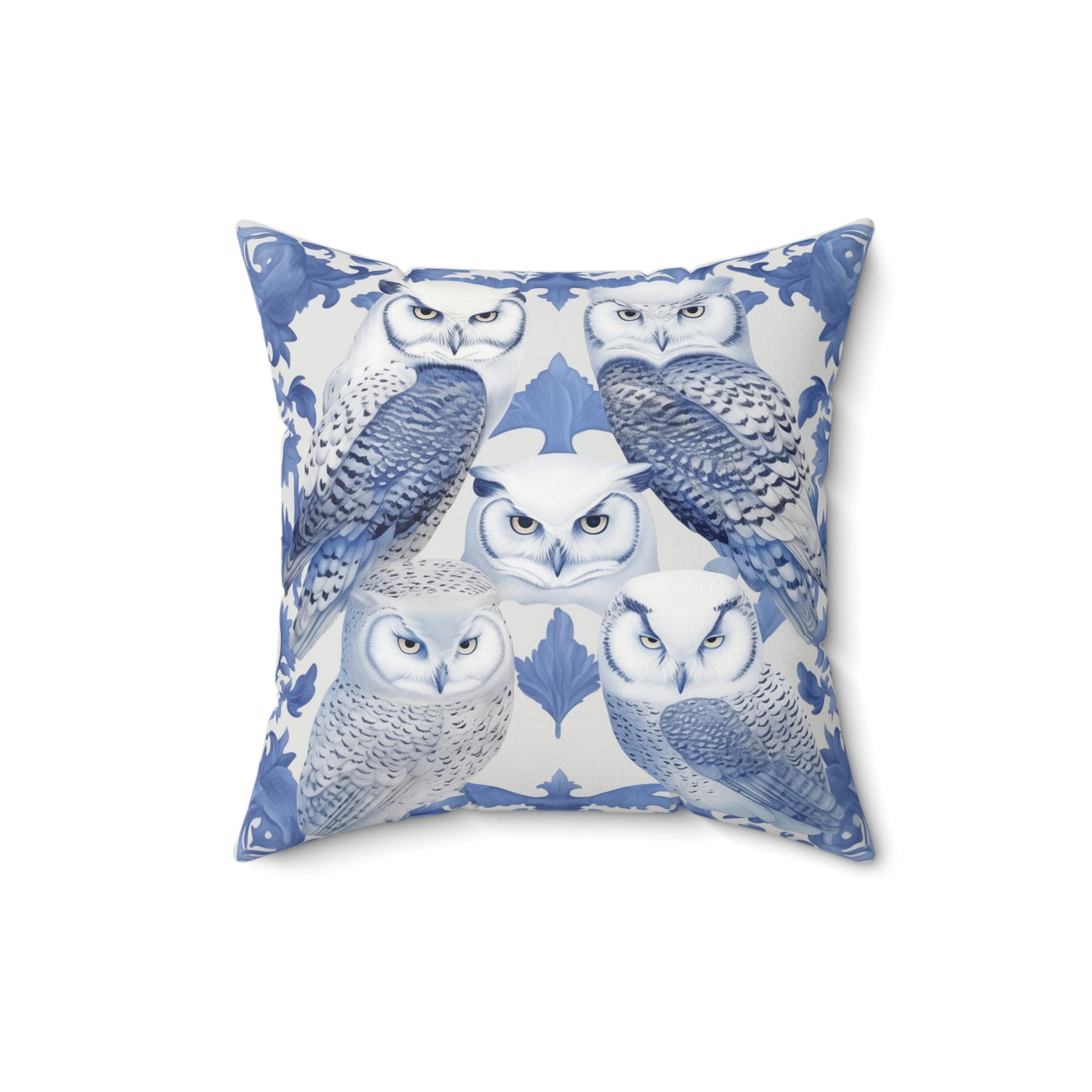 Majestic Owls Square Pillow