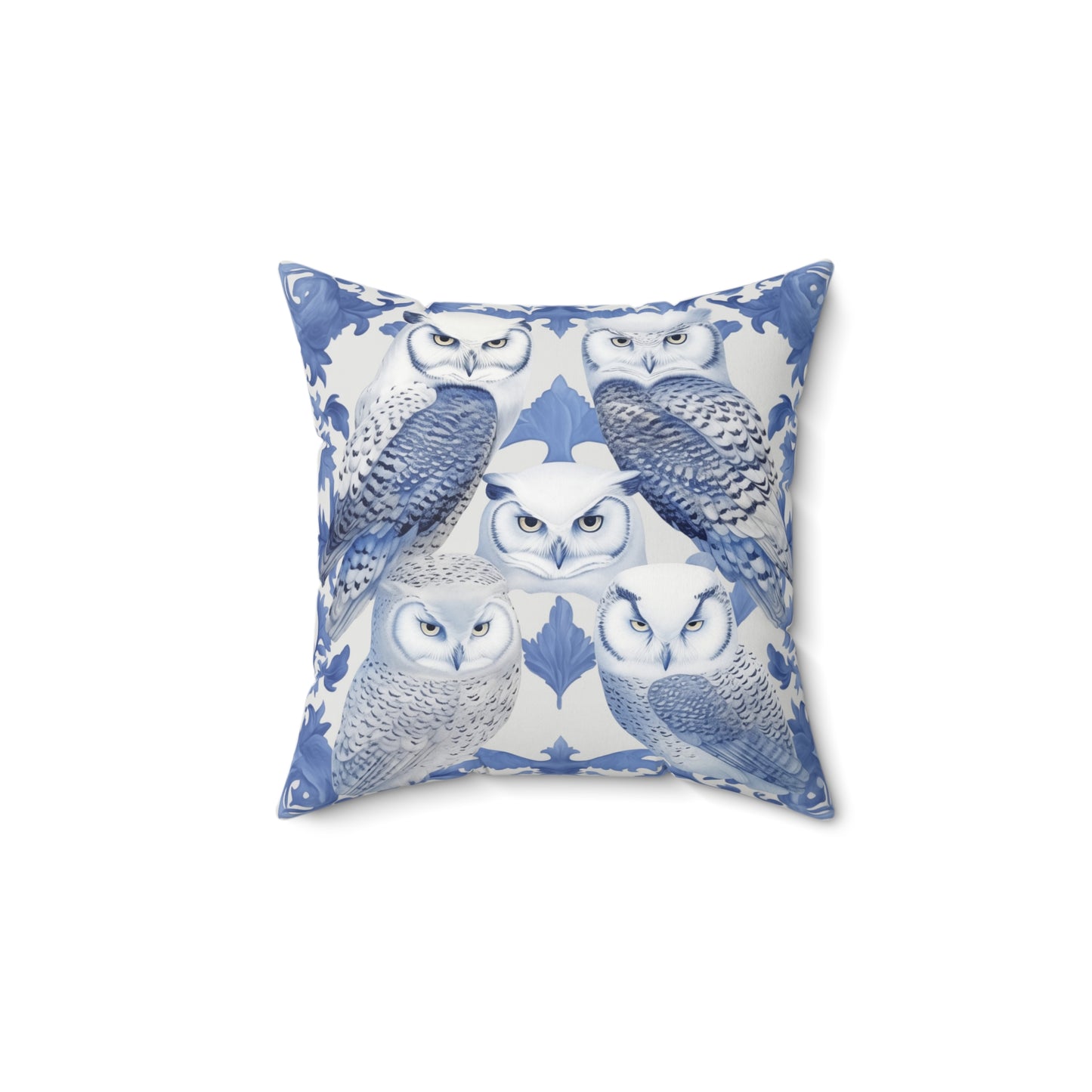 Majestic Owls Square Pillow