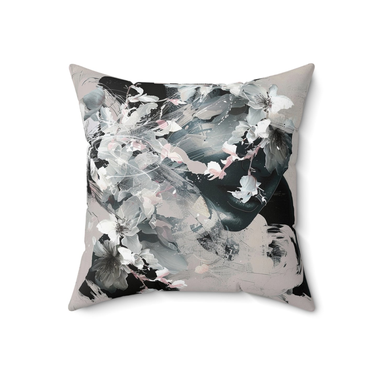 Painted Bloom Square Pillow