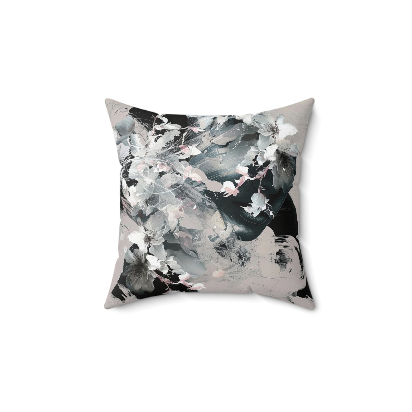 Painted Bloom Square Pillow