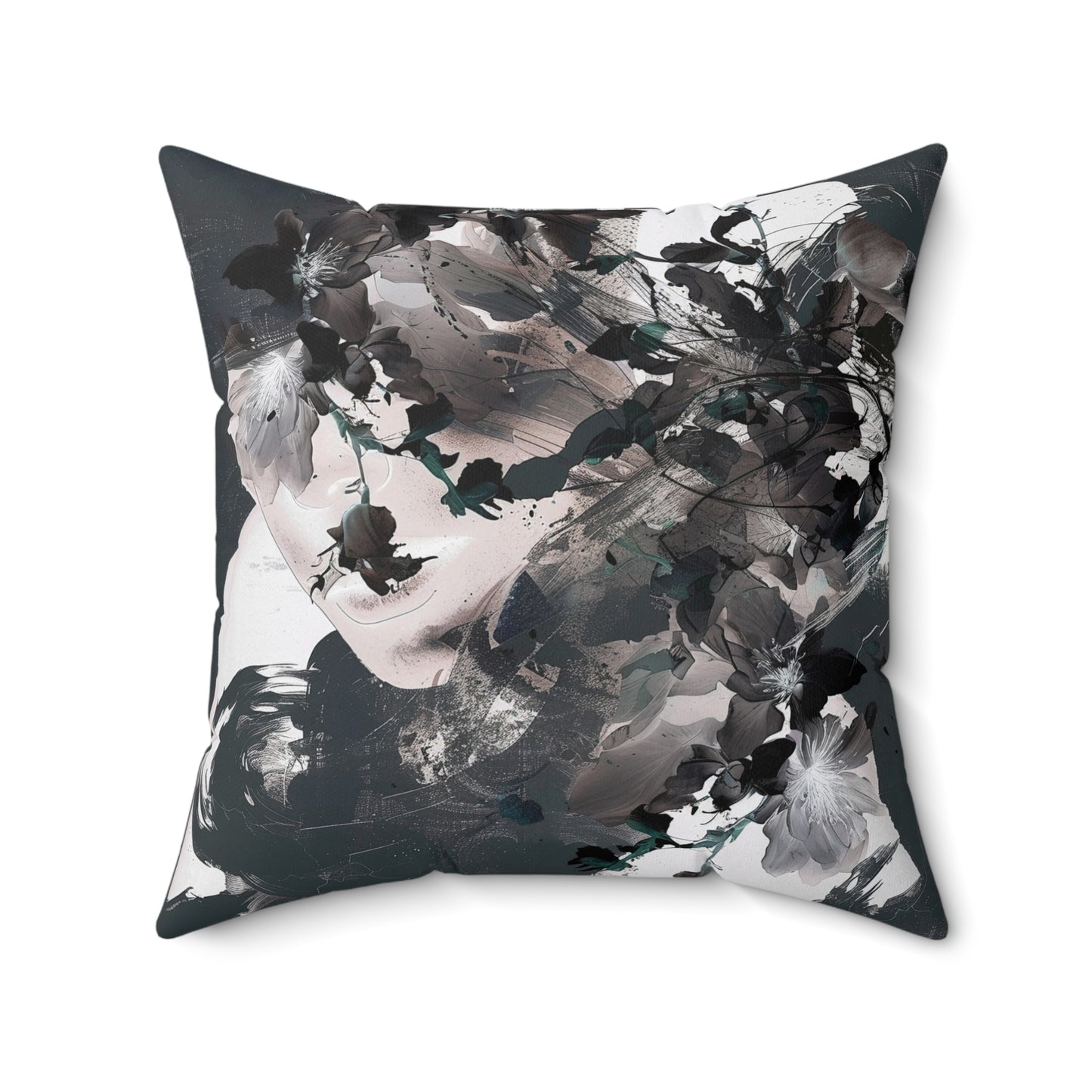 Painted Bloom Square Pillow