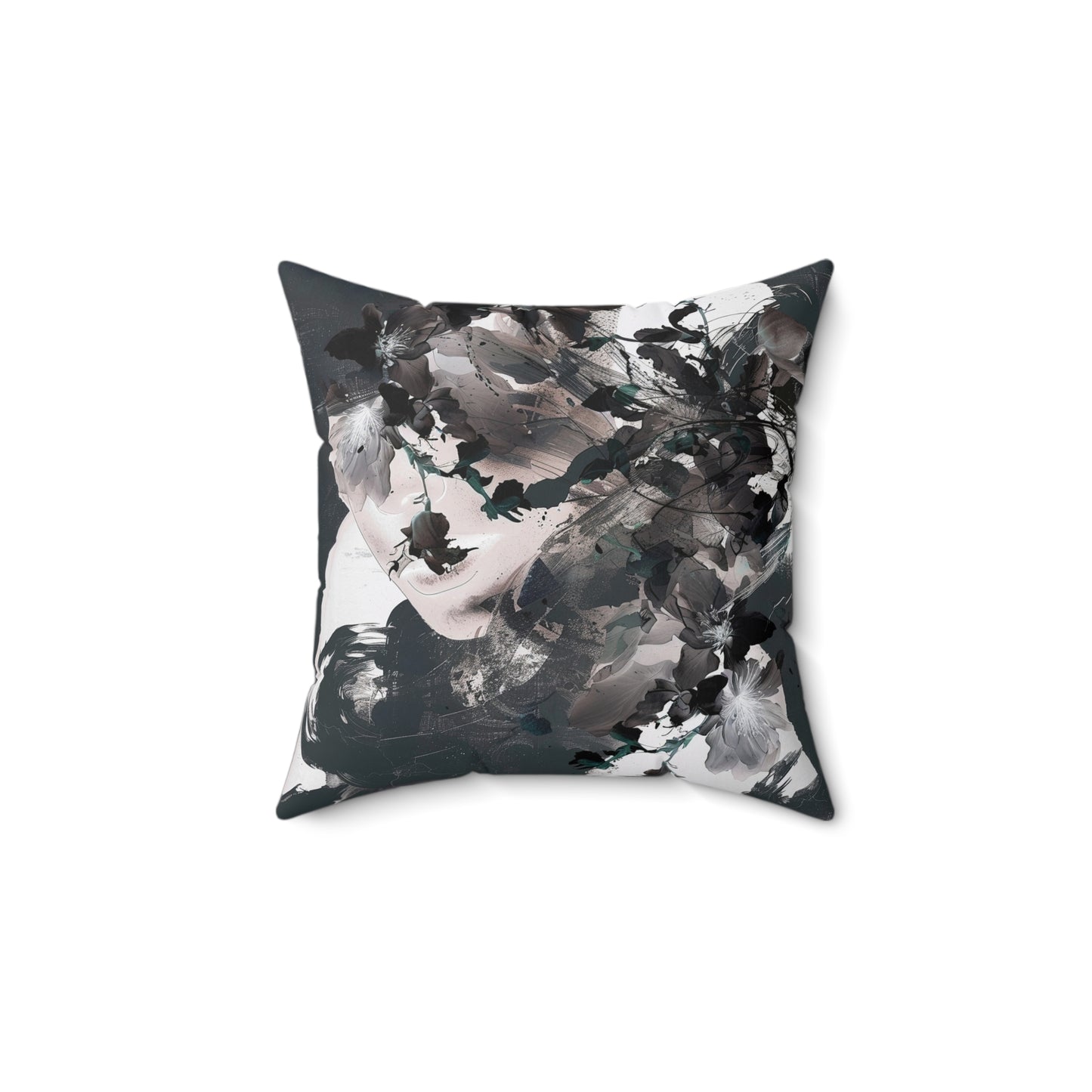 Painted Bloom Square Pillow