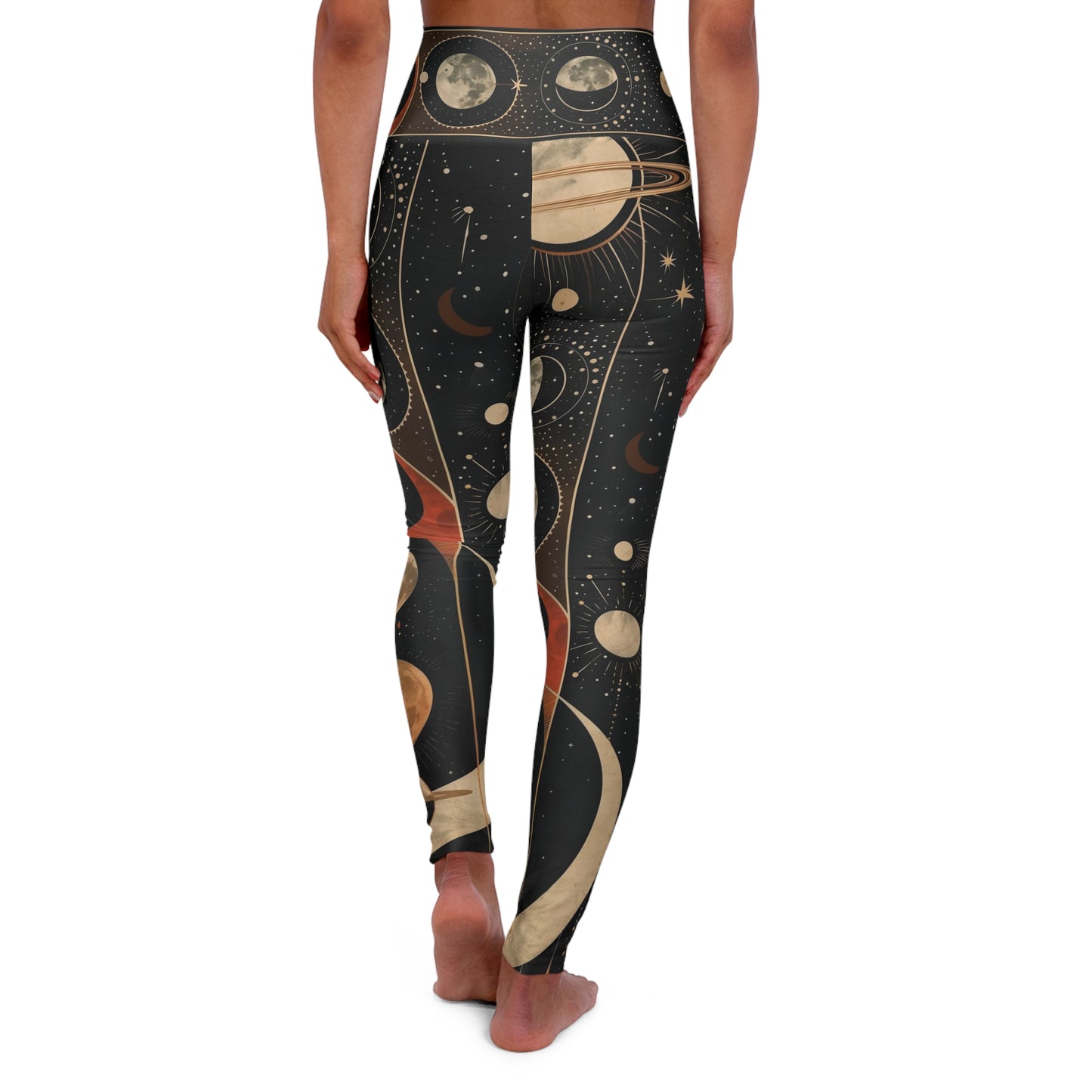 High Waisted Yoga Leggings (AOP)