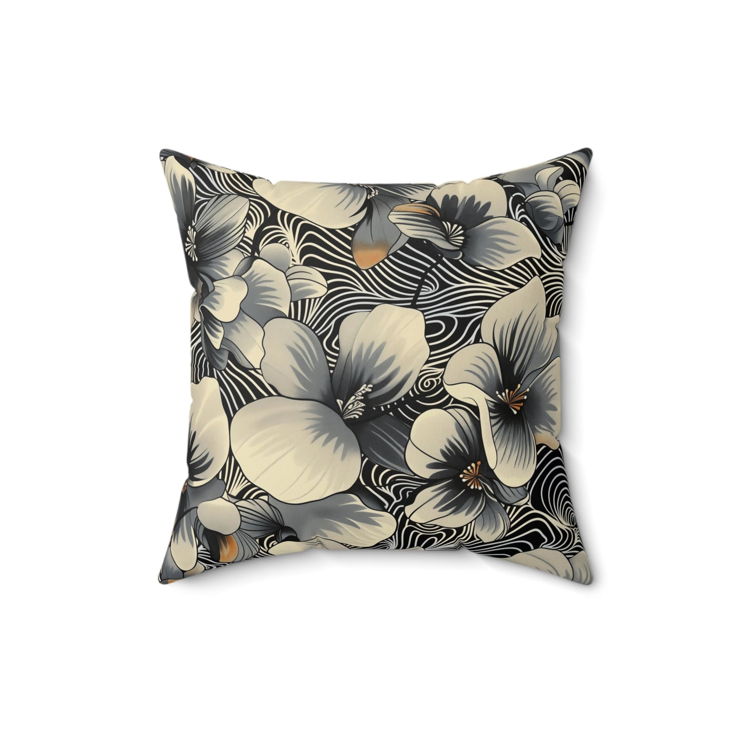 Dizzy Dreams Floral Square Pillow