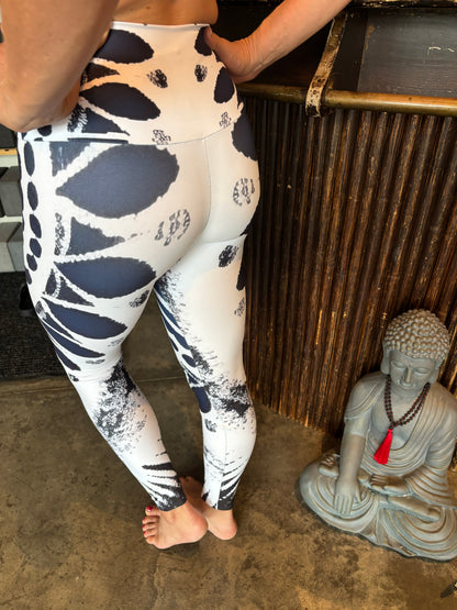 Indigo Mandala High Waisted Yoga Leggings