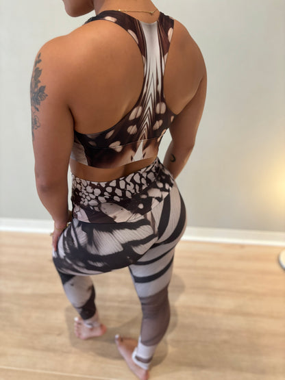 Wild Hot Recycled Longline Sports Bra