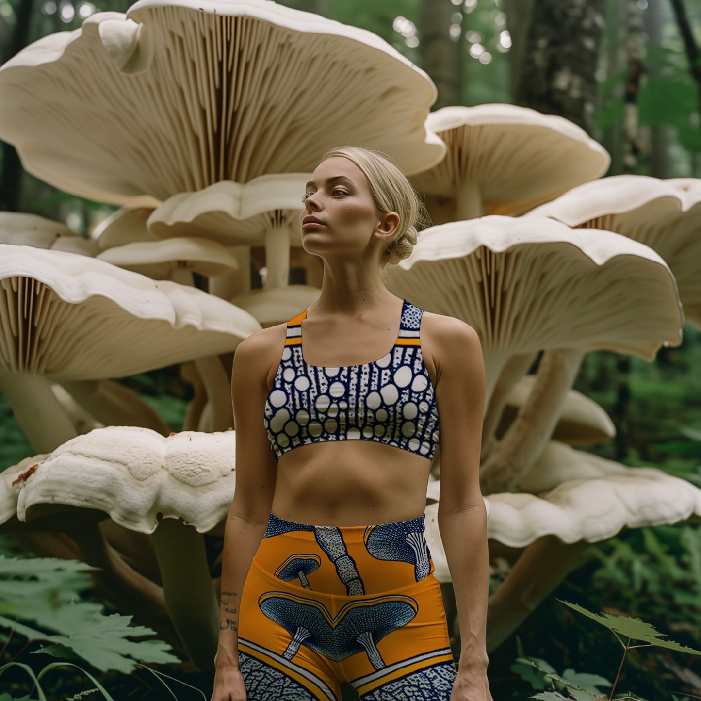 Glowcap Goddess Recycled Longline Sports Bra